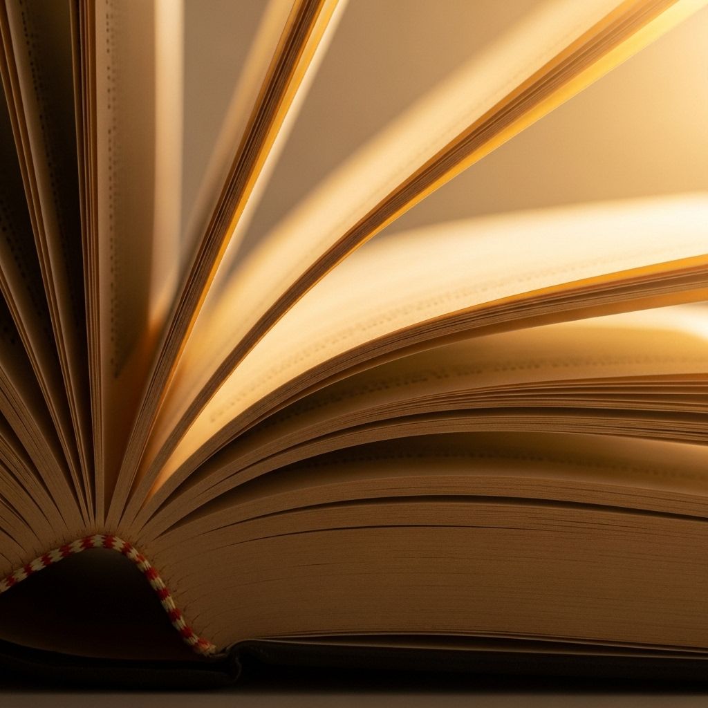 Gros plan sur un livre ouvert avec des pages légèrement froissées dans une lumière chaude dorée, symbolisant la démystification des idées reçues et la recherche de l'information éclairée